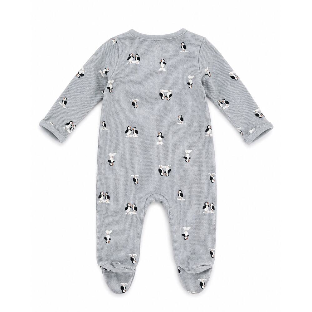 Carter’s Just One You Newborn Penguin Footed Sleeper NWT Gray Zip Pajamas Baby - Picture 4 of 5